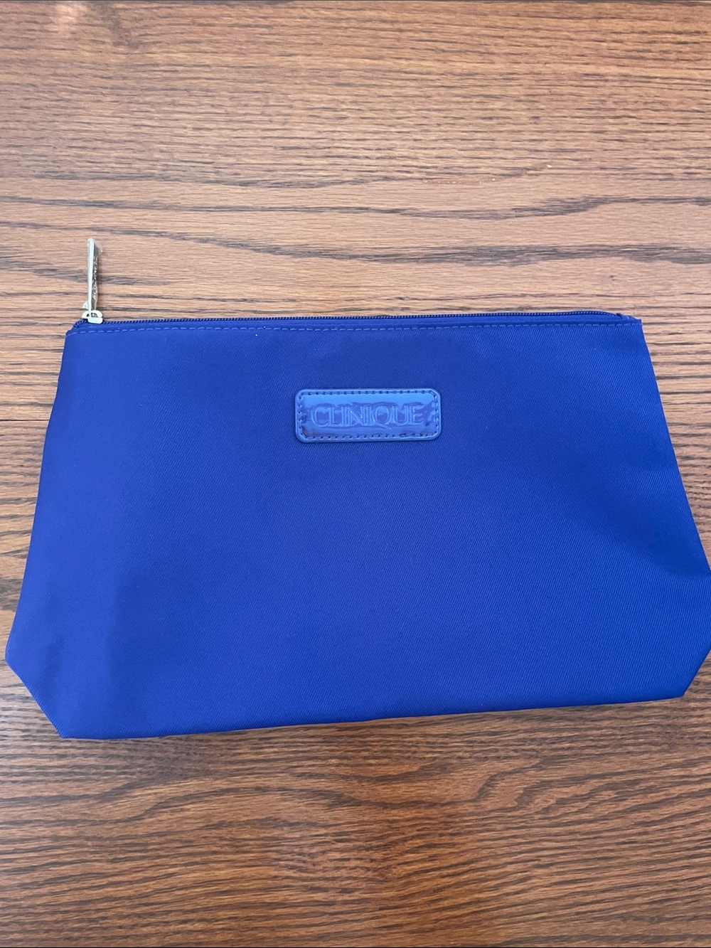 NWOT Clinique Roomy Royal Blue Cosmetic Pouch